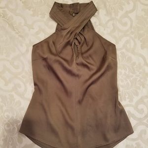 Guess Women's Sleeveless Keyhole Halter Top